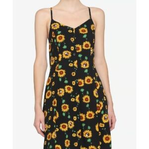 Hot Topic Black Dress with Sunflower Print